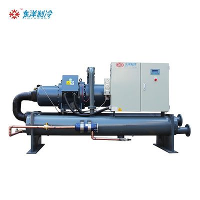 เครื่องทําความเย็นระดับความร้อนต่ํา ประหยัดพลังงาน 220V 380V 415V 460V 480V เครื่องทําความเย็นระดับน้ําแบบสกรู
